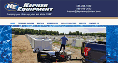 Desktop Screenshot of kepnerequipment.com